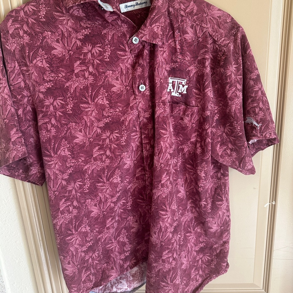 Texas A&M Tommy Bahama Button Up